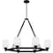 Quoizel Penning Linear Chandelier 6 Lights Matte Black PNG638MBK - alternate 6